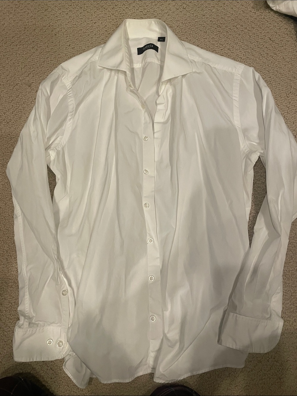 Men's White Dress Shirt by Express - Tailored Button-Down